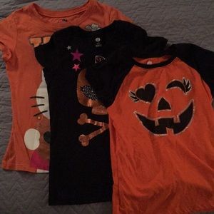 3 Girls Halloween Tops